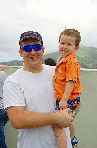 Daddy and Javier at the Rain Forest (El Yunque)