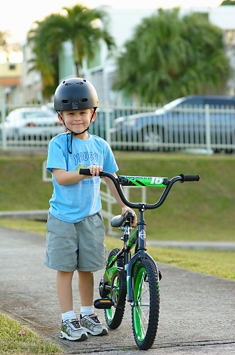 Jaimito with his first bike